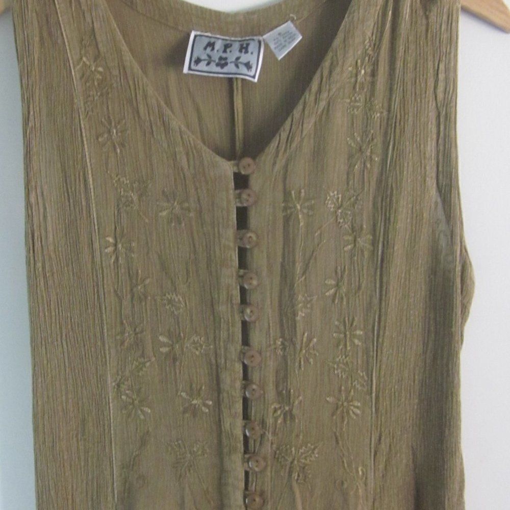 Vintage 1980's Maxi Boho Festival Dress from  M.P.H. Womens Size S  36" Bust - Picture 3 of 12